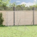 Outdoor Dog Kennel Silver 6x10x2 m Galvanised Steel
