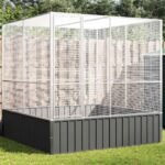 Aviary Silver 211x207x212 cm Steel