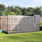 Aviary with Extension Silver 416x203x216 cm Steel