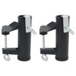 Umbrella Clamps for Balcony 2 pcs 25-38 mm Steel
