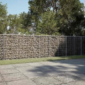Gabion Basket with Cover 800x50x100 cm Galvanised Iron