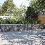 Gabion Basket with Cover 1100x100x50 cm Galvanised Iron