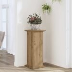 Plant Stand Artisan Oak 33x33x80 cm Engineered Wood
