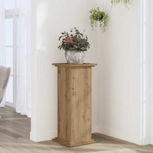 Plant Stand Artisan Oak 33x33x80 cm Engineered Wood