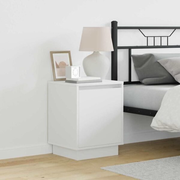 Bedside Cabinet 2 pcs White 39 x 34,5 x 50 cm Engineered wood
