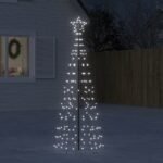 LED Christmas Tree with Spikes 220 LEDs Cold White 180 cm