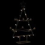 Metal Christmas Tree for Decoration Black 75 cm
