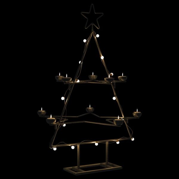 Metal Christmas Tree for Decoration Black 75 cm