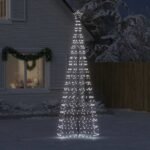 LED Christmas Tree with Spikes 570 LEDs Cold White 300 cm