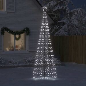 LED Christmas Tree with Spikes 570 LEDs Cold White 300 cm