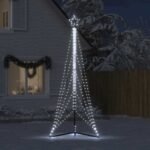 LED Christmas Tree 525 LEDs Cold White 302 cm