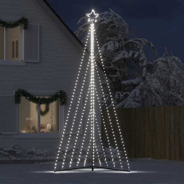 LED Christmas Tree 570 LEDs Cold White 404.5 cm