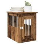Dog Crate Furniture Old Wood 45x62x59 cm Engineered Wood