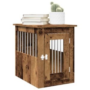 Dog Crate Furniture Old Wood 45x62x59 cm Engineered Wood