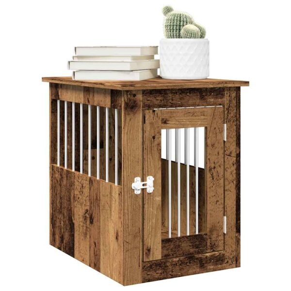 Dog Crate Furniture Old Wood 45x62x59 cm Engineered Wood