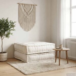 Modular Sofa Unit Cream 70x70x36 Fabric