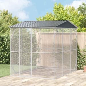 Bird Cage Anthracite 227 x 310 x 247 cm Galvanised Steel