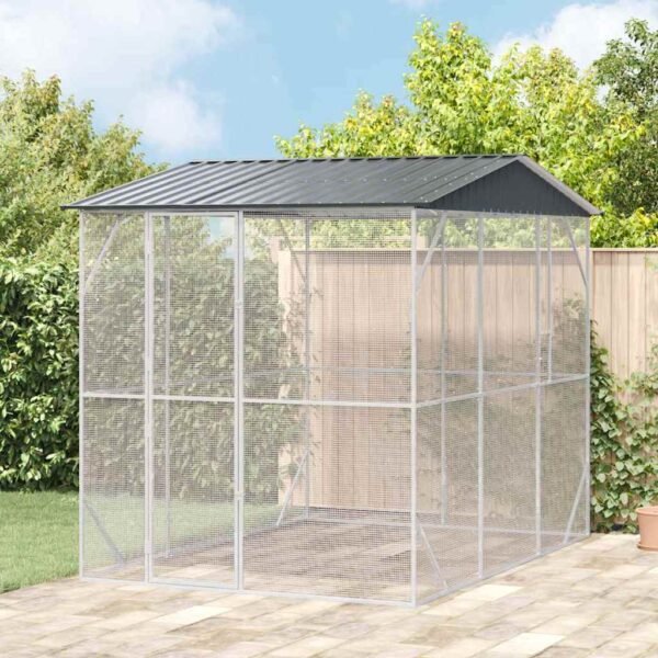 Bird Cage Anthracite 227 x 310 x 247 cm Galvanised Steel
