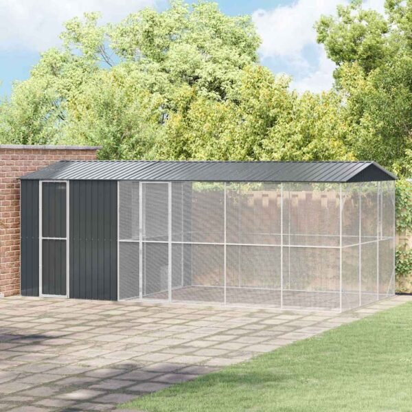 Bird Cage Anthracite 645 x 310 x 247 cm Galvanised Steel