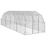 Chicken Run 2.5x8x2.25 m Galvanised Steel