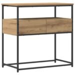Console Table Artisan Oak 75 x 40 x 75 cm Engineered Wood