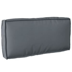 Cushion Anthracite 80 x 40 x 12 cm Oxford Fabric