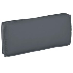 Cushion Anthracite 120 x 50 x 12 cm Oxford Fabric