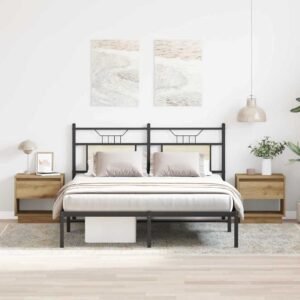 Nightstand 2 pcs Artisan Oak 45 x 34 x 44 cm Engineered Wood