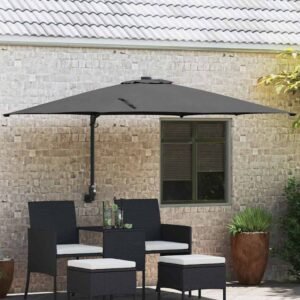 Garden Parasol Anthracite 248,5 x 247,5 x 160 cm