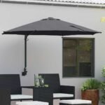 Garden Parasol Manual Anthracite 248 x 248 x 148 cm