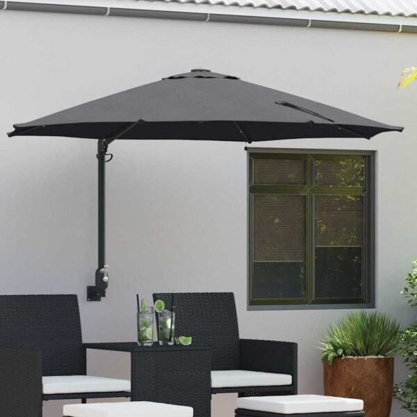 Garden Parasol Manual Anthracite 248 x 248 x 148 cm