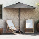 Garden Parasol Anthracite 294 x 150 x 224 cm