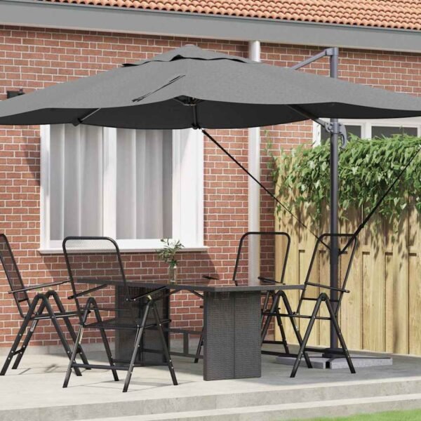 Parasol Anthracite 351 x 250 x 260 cm Polyester and Aluminium