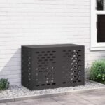 Air Conditioner Cover Black 100 x 50 x 70 cm Steel