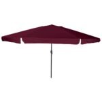 Garden Parasol Bordeaux Red 394 x 394 x 248 cm