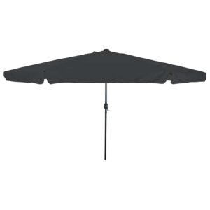 Garden Parasol Anthracite 395 x 395 x 245 cm Polyester