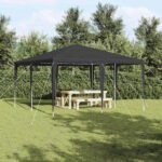 Party Tent Anthracite 400 x 400 x 266 cm Polyethylene and Steel