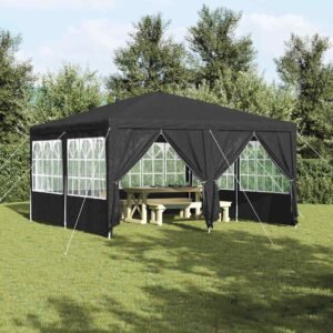 Party Tent Anthracite 400 x 400 x 266 cm Polyethylene