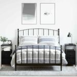 Bedside Cabinet 2 pcs Black oak 30 x 60 x 60 cm Engineered wood