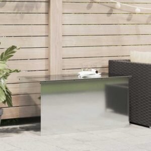 Outdoor Storage Box Silver 100 x 50,5 x 50 cm Steel
