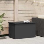 Outdoor Storage Box Black 80 x 50,5 x 50 cm Steel