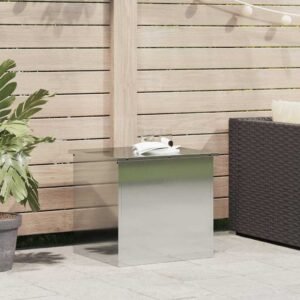 Outdoor Storage Box Silver 55 x 50,5 x 50 cm Steel
