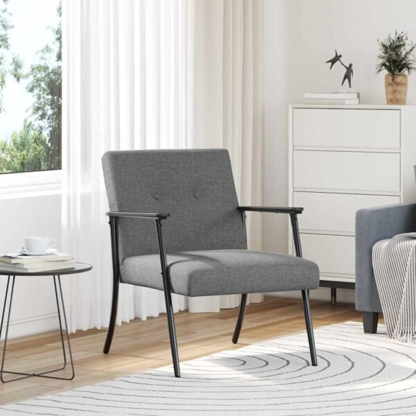 Armchair Dark Grey Fabric