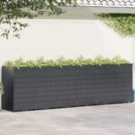 Wheelie Bin Storage for 6 Bins Anthracite 408 x 77,5 x 121,5 cm