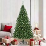 Artificial Christmas Tree Green 180 cm PVC, Steel and Plastic