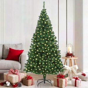 Artificial Christmas Tree Green 180 cm PVC, Steel and Plastic