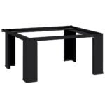 Washing Machine Pedestal Black 64 x 55 x 32.5 cm Steel
