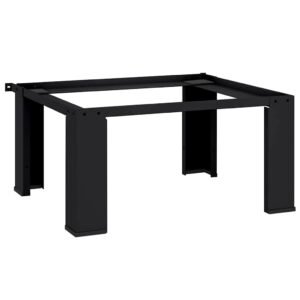 Washing Machine Pedestal Black 64 x 55 x 32.5 cm Steel