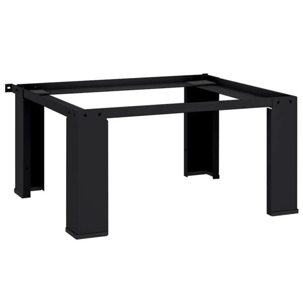 Washing Machine Pedestal Black 64 x 55 x 32.5 cm Steel