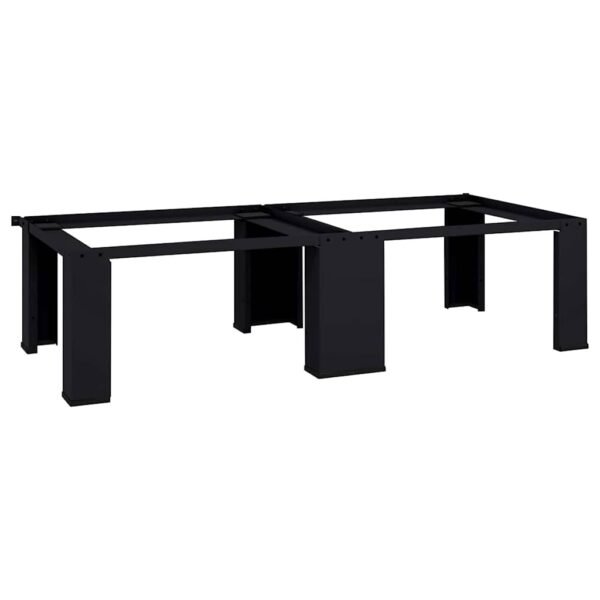 Washing Machine Pedestal 2 pcs Black 127 x 54.5 x 32.5 cm Steel